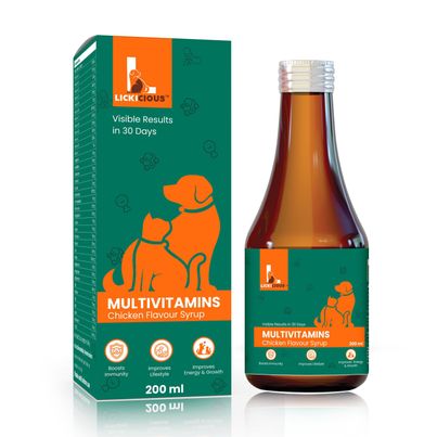 LICKICIOUS Multivitamin Cat & Dog Supplement Syrup