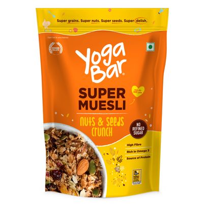 Yogabar Muesli Nuts Delight, ,Breakfast Cereals, Protein Granola, Gluten Free