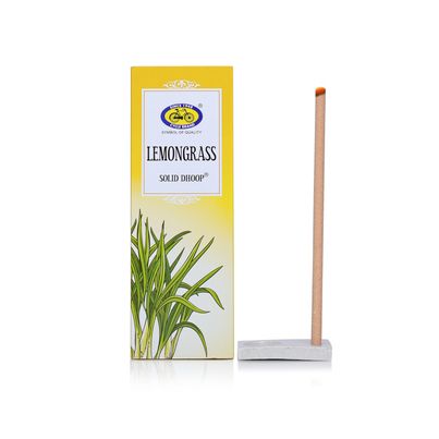 Cycle Pure Lemongrass Bambooless Solid Dhoop Stick| 6 Inch| 50 Sticks Pack