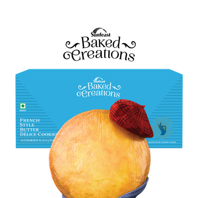 Sunfeast Baked Creations French Style Butter Delice Cookies