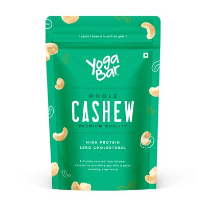 Yogabar Premium Cashews | 100% Natural King Size Crunchy Kaju | Premium Nuts & Dry Fruits