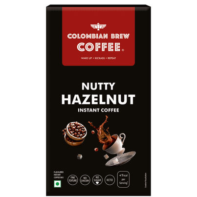 Colombian Brew Hazelnut Instant Coffee | 20 Sachets Colombian Brew Hazelnut Instant Coffee | 20 Sachets
