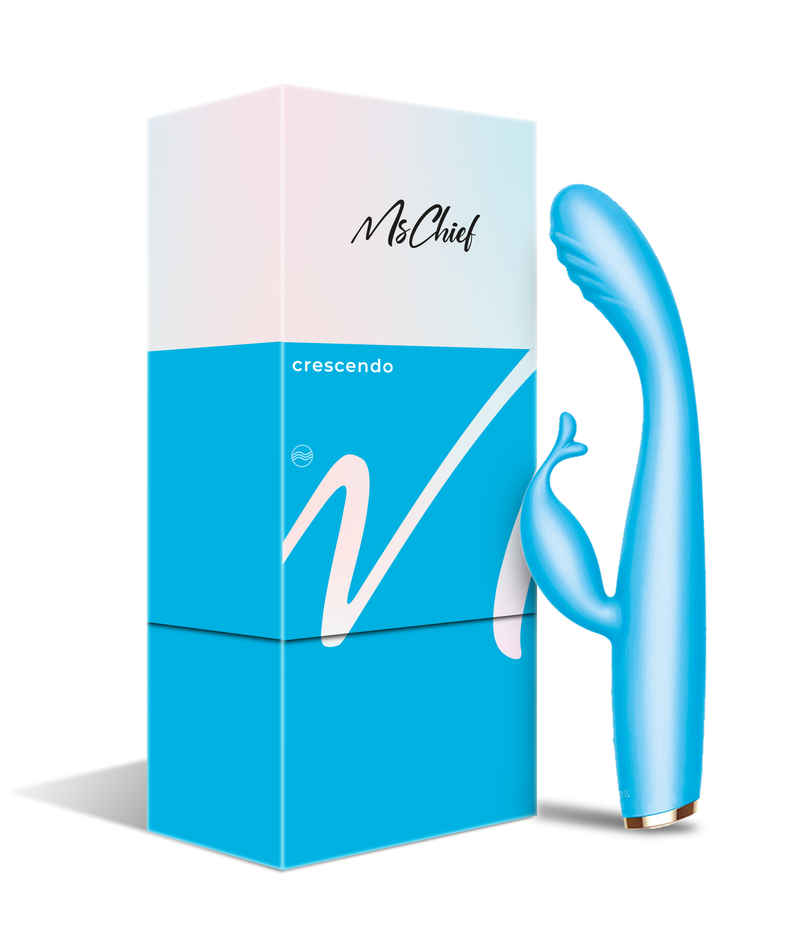 MsChief Crescendo Dual Spot 10 Frequencies And 5 Speeds | Bent Angle | Waterproof | Massager