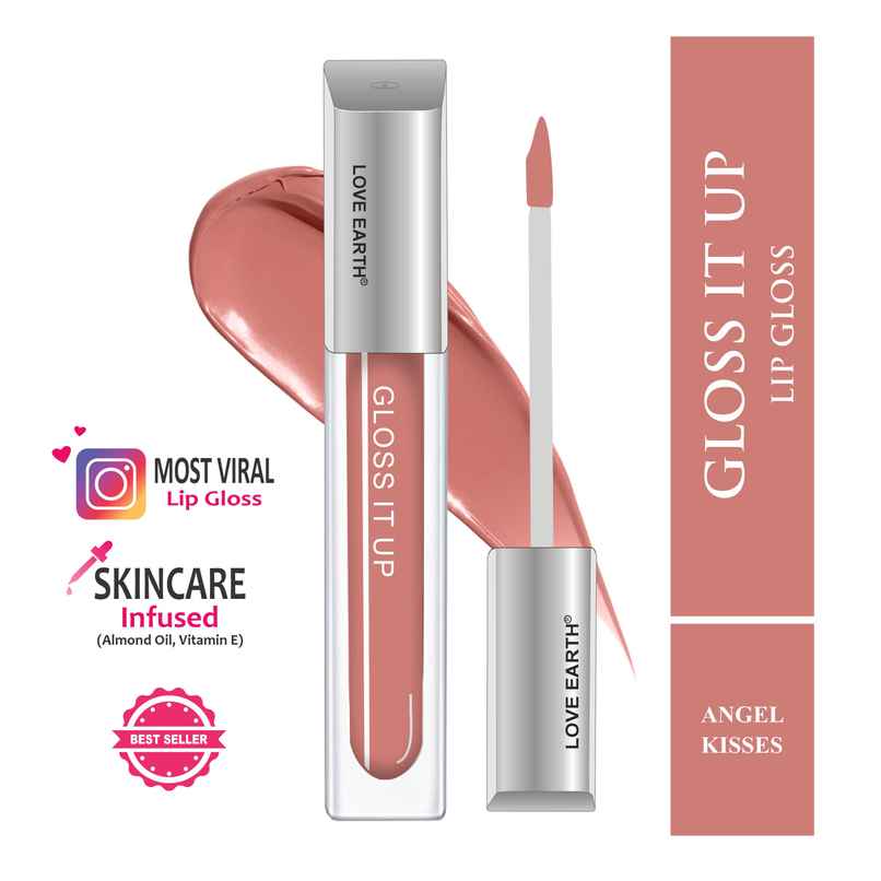Love Earth Lip Gloss - Angel Kisses (Peach) Peach Love Earth Lip Gloss - Angel Kisses (Peach) Peach