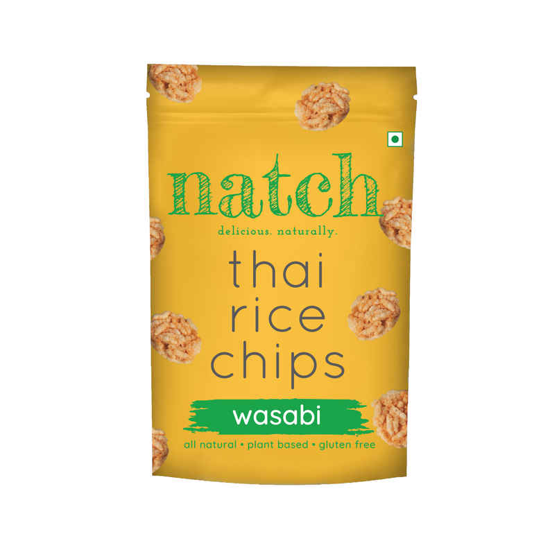 Natch Rice Chips Wasabi | Crispy Rice Snack Natch Rice Chips Wasabi | Crispy Rice Snack
