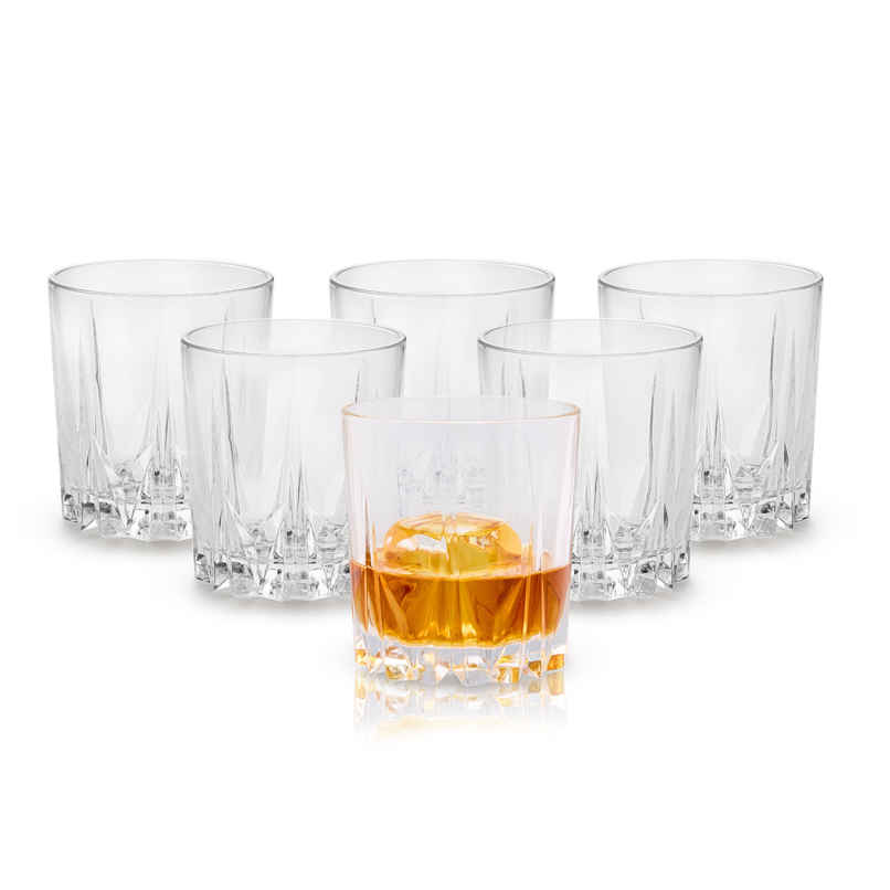 Cello Estonia Tumbler Glass Set | Drinking Glasses | Transparent - 360 ml