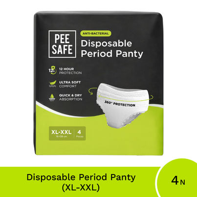 Pee Safe Disposable Leak-Proof Period Panty|Seamless,Comfortable for Day & Night Protection(XL-XXL) Pee Safe Disposable Leak-Proof Period Panty|Seamless,Comfortable for Day & Night Protection(XL-XXL)