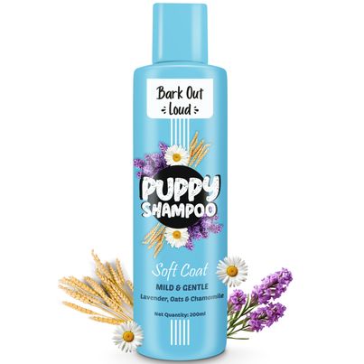 Bark Out Loud | Puppy Shampoo | Oatmeal Chamomile, Rosemary | Gentle Anti-Bacterial