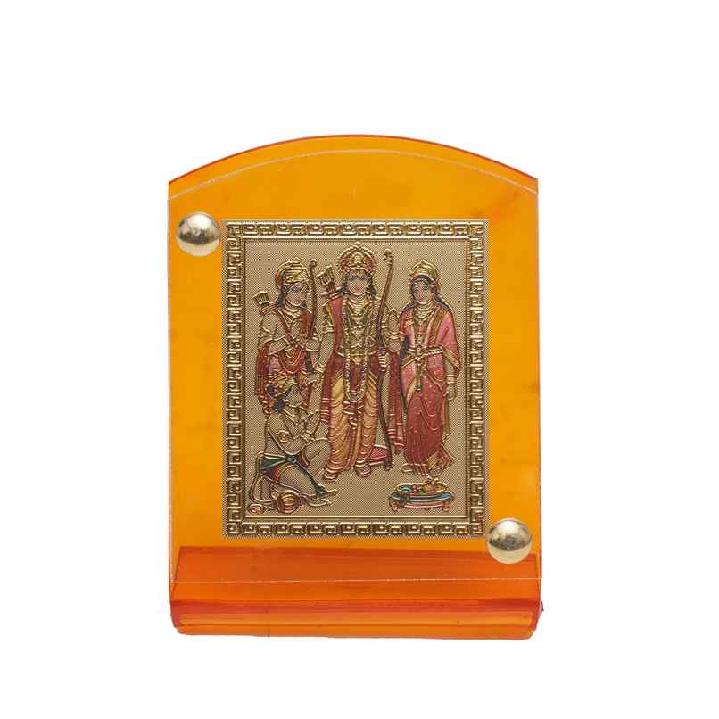 Divine Vibes Ram Darbar Photo Frame for Car Dashboard