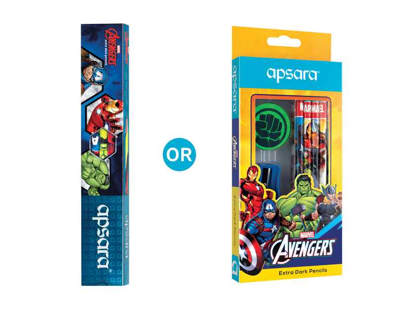 Apsara Marvel Avengers Extra dark pencil Pk-10 Apsara Marvel Avengers Extra dark pencil Pk-10