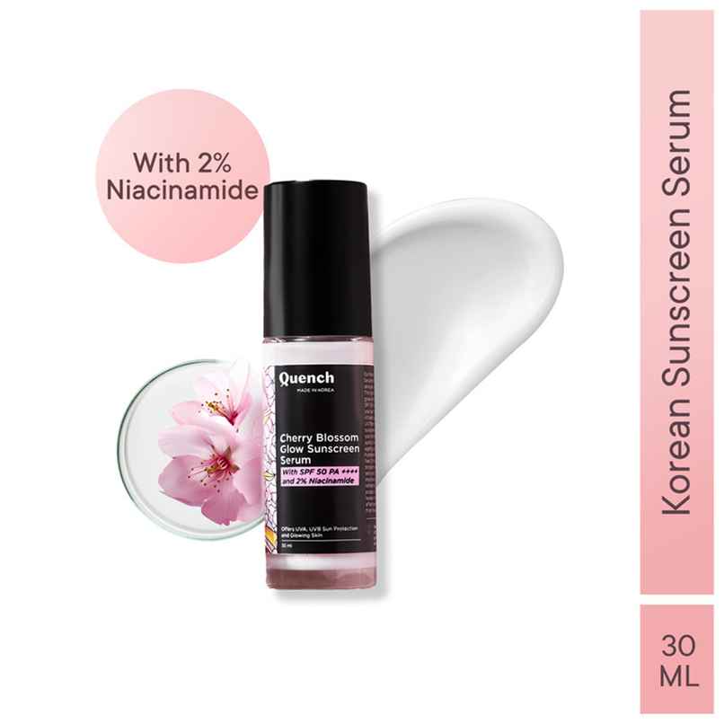 Quench Botanics Cherry Blossom Glow Sunscreen Serum
