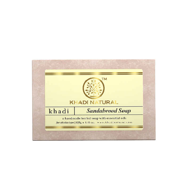 Khadi Natural Sandalwood Soap For Bright and Glowing Skin