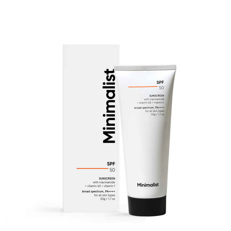 Minimalist SPF 50 PA++++ Multi- Vitamin Sunscreen Broad Spectrum No- White Cast Light Weight For Men & Women