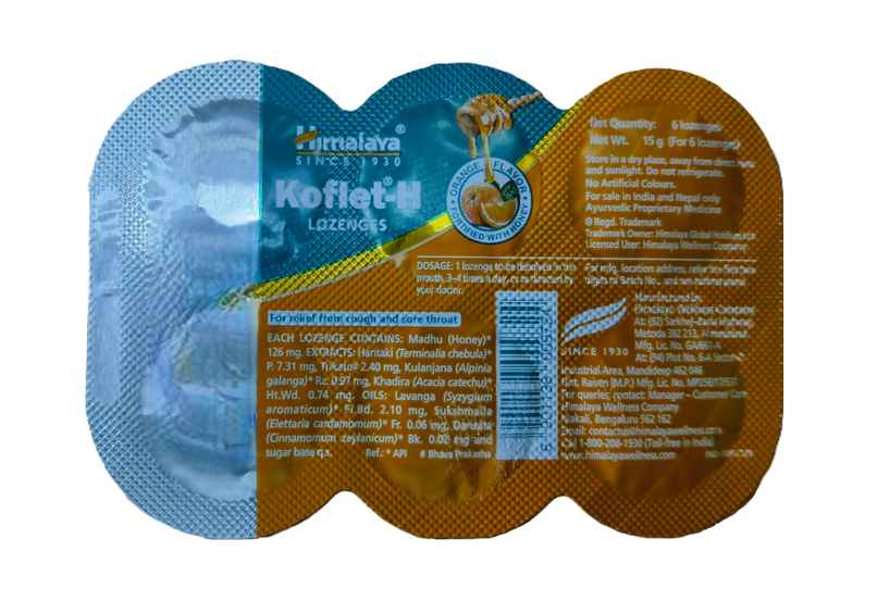 Himalaya Koflet H Cough Orange Lozenges Himalaya Koflet H Cough Orange Lozenges
