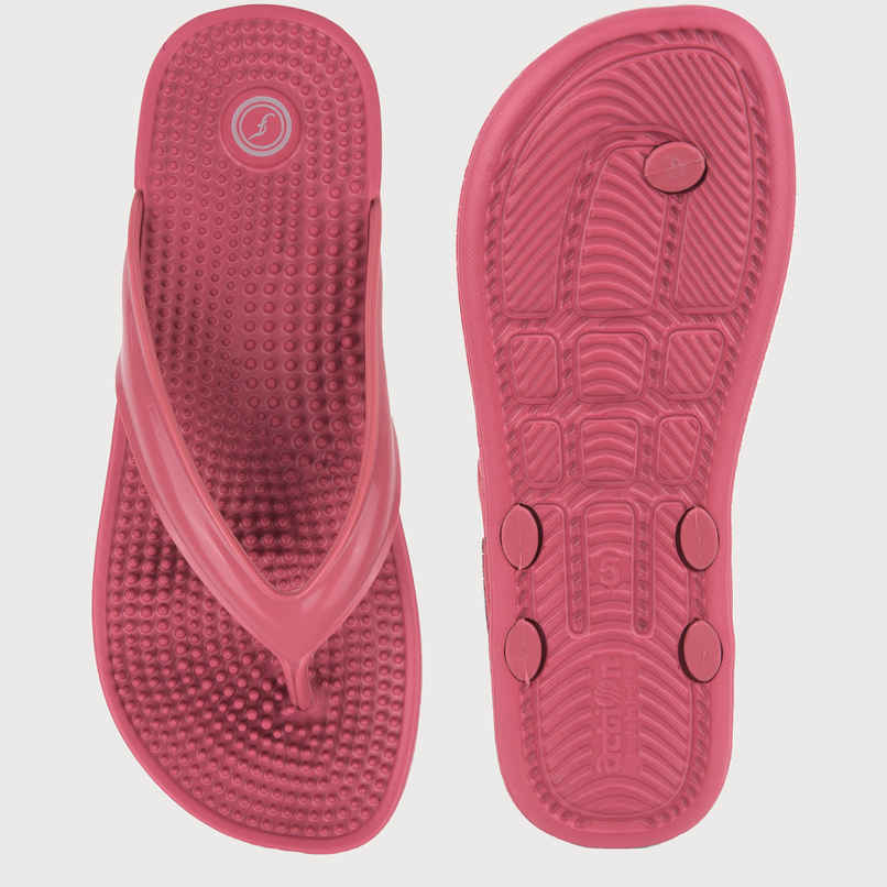 Action Women's Hran-62 Ortho Slippers | Acupressure Insole | Pain Relief Insole | Onion Pink - UK 7