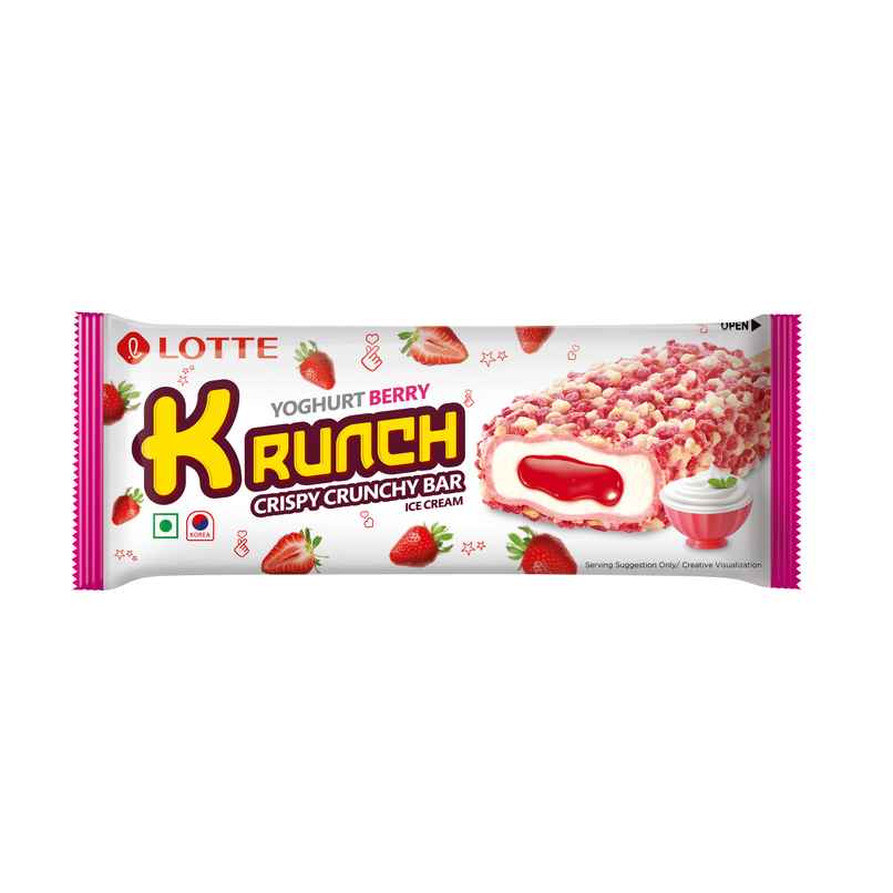 Lotte Krunch Yoghurt Berry Ice Cream Candy