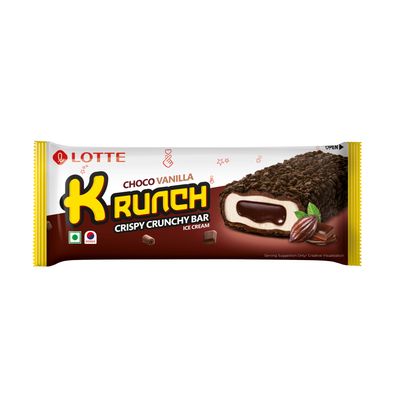 Lotte Krunch Chocolate Vanilla Ice Cream Candy Lotte Krunch Chocolate Vanilla Ice Cream Candy