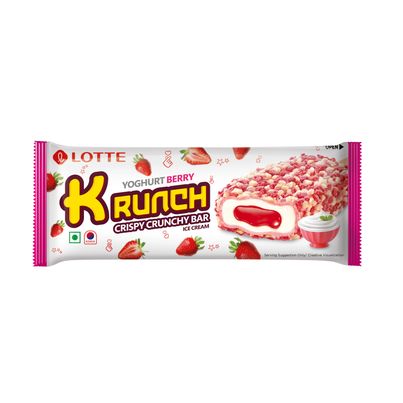 Lotte Krunch Yoghurt Berry Ice Cream Candy Lotte Krunch Yoghurt Berry Ice Cream Candy