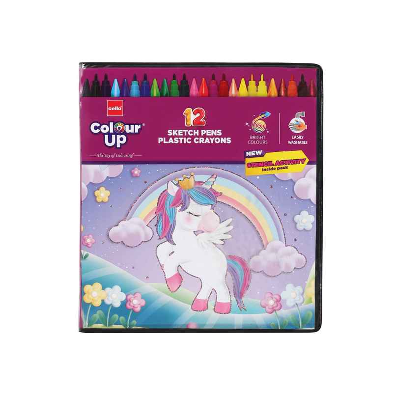 BiC Cello ColourUp Sketch Pens Plastic Crayons - Assorted Designs