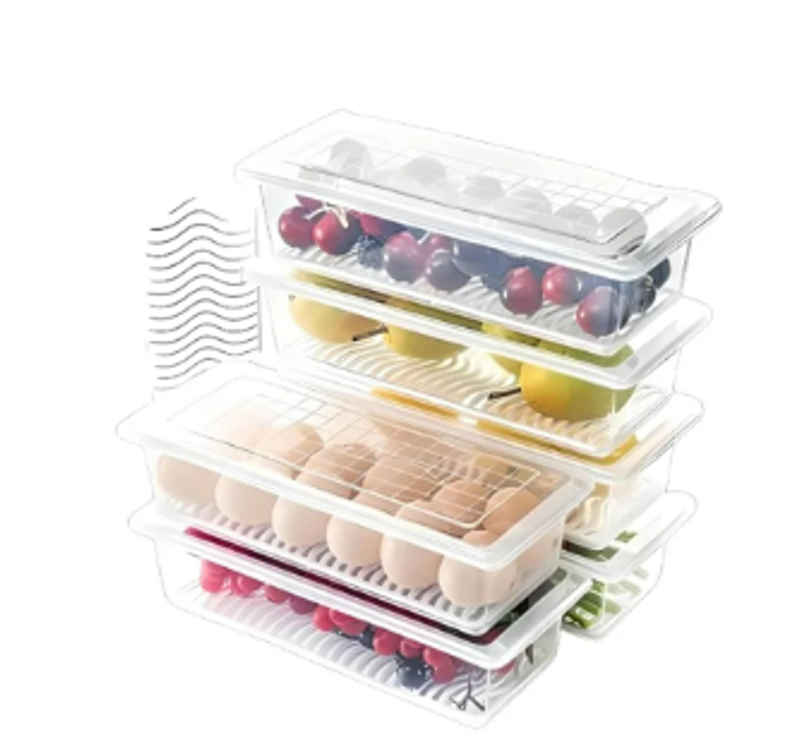 YELLOCUT Fridge Plastic Storage Box | Transparent - 1500 ml