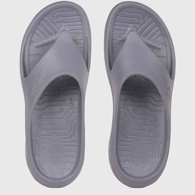 Action Men's Hran-53 Comfortable Slippers | Designer Footwear | Lightweight | Dark Grey - UK 8