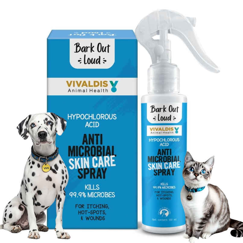 Bark Out Loud Anti-Microbial Spray for Dogs and Cats | Treats Itching ,Hotspot, Wounds
