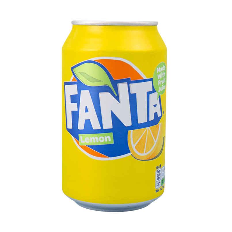 Fanta Lemon Flavour Soft Drink (Can)