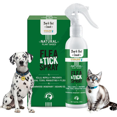 Bark Out Loud Natural Tick and Flea Spray | For Dogs and Cats
