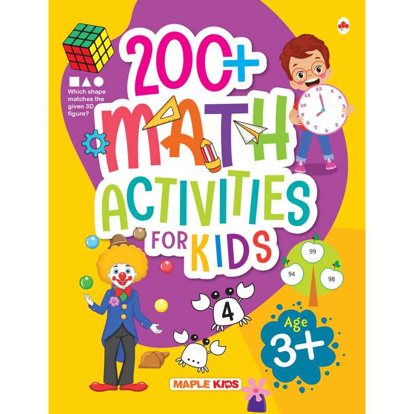 Math Activity Book for Kids - 200+ Activities for Age 3+ Years - Counting - Addition - Subtraction