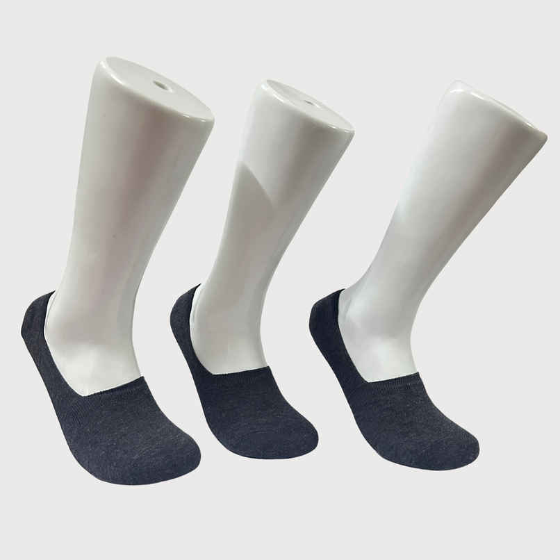 Royal Mart Unisex Cotton Blend No Show Socks | Dark Grey - Free Size