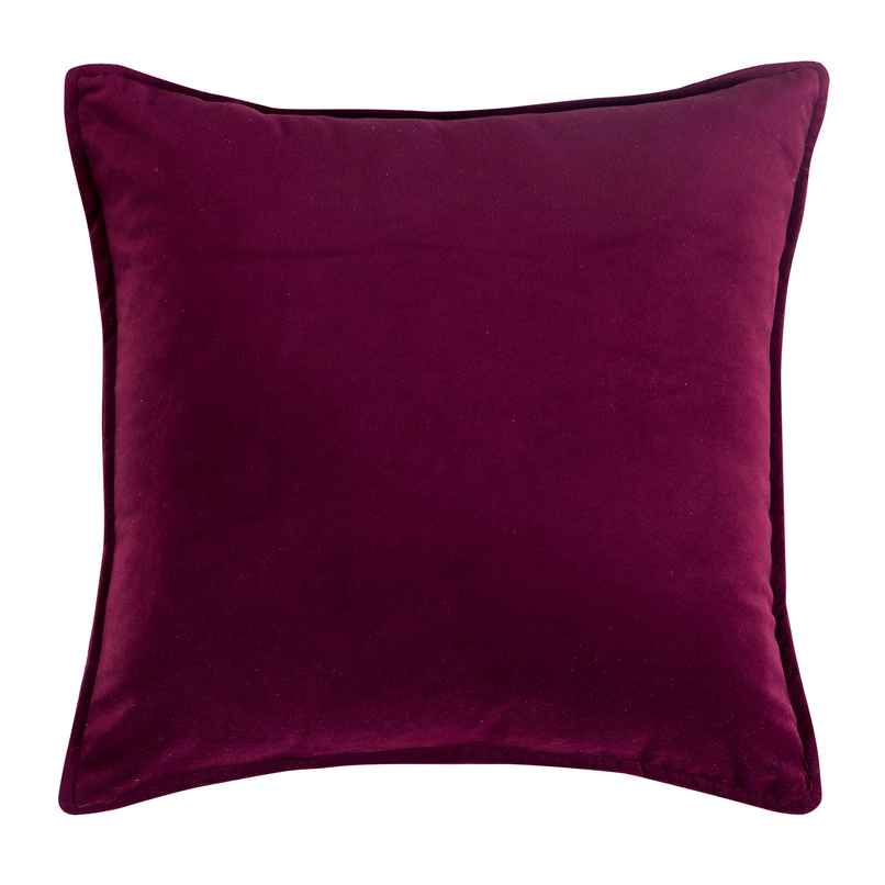 Dream Living Solid Cushion Covers Velvet Decorative Cushion Cover 40x40 cm | Set of 2 | Maroon