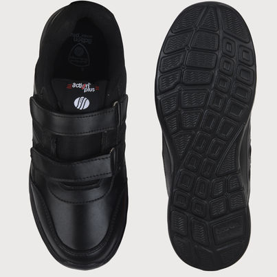 Action Kids School Shoes | AGT-52 | Black - UK 9