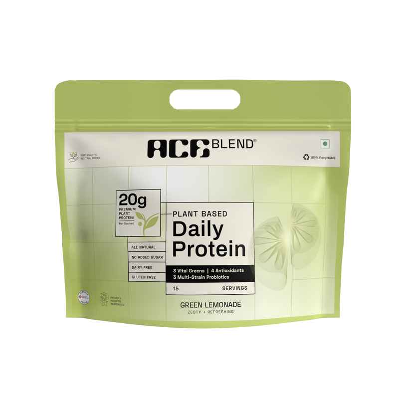 Ace Blend Premium Plant Protein | Green lemondae | Daily