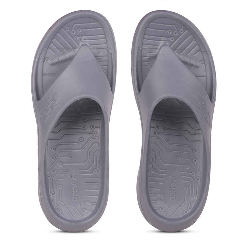 Action Men's Hran-53 Comfortable Slippers | Designer Footwear | Lightweight | Dark Grey - UK 7