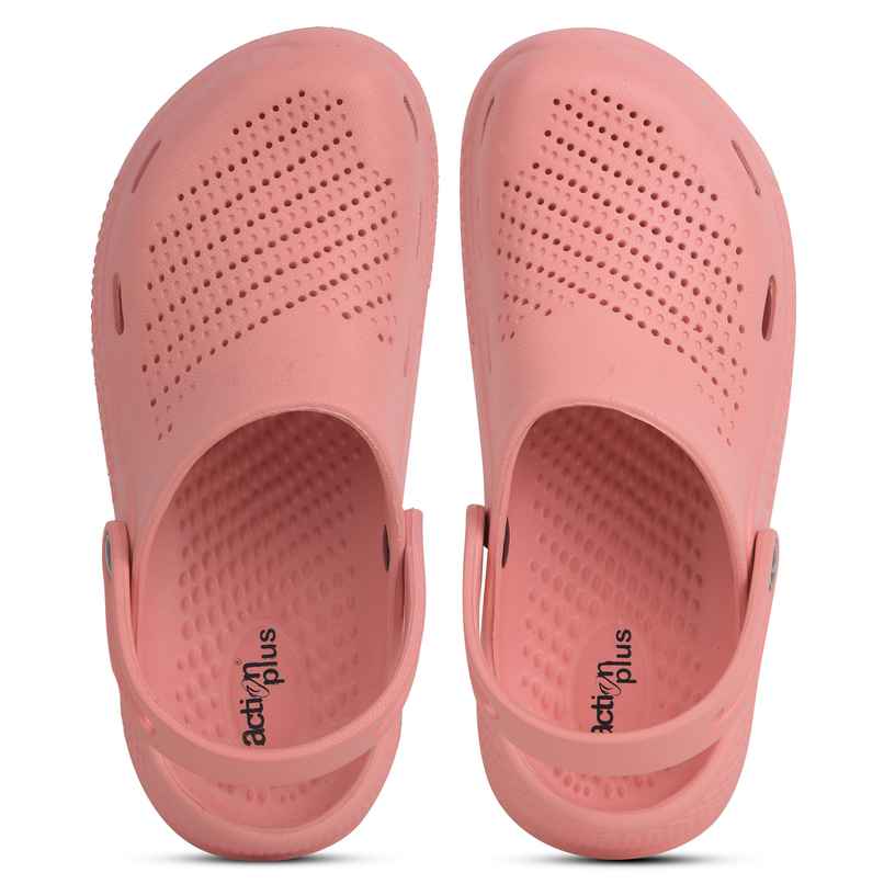 Action Women's Ontc-17 Ultra Lightweight Clogs | Trendy Colors | Air Pass Upper | Peach - UK 5