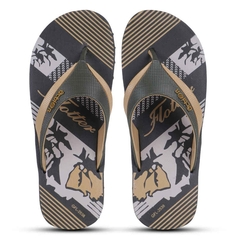 Action Men's Gfl-2538 Slippers | Evening Walk | Bathroom | Room Slippers | Mehandi Beige - UK 6
