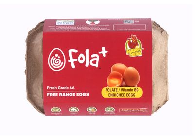 Happy Hens Free Range Fola+ / VitB9 Enriched Eggs