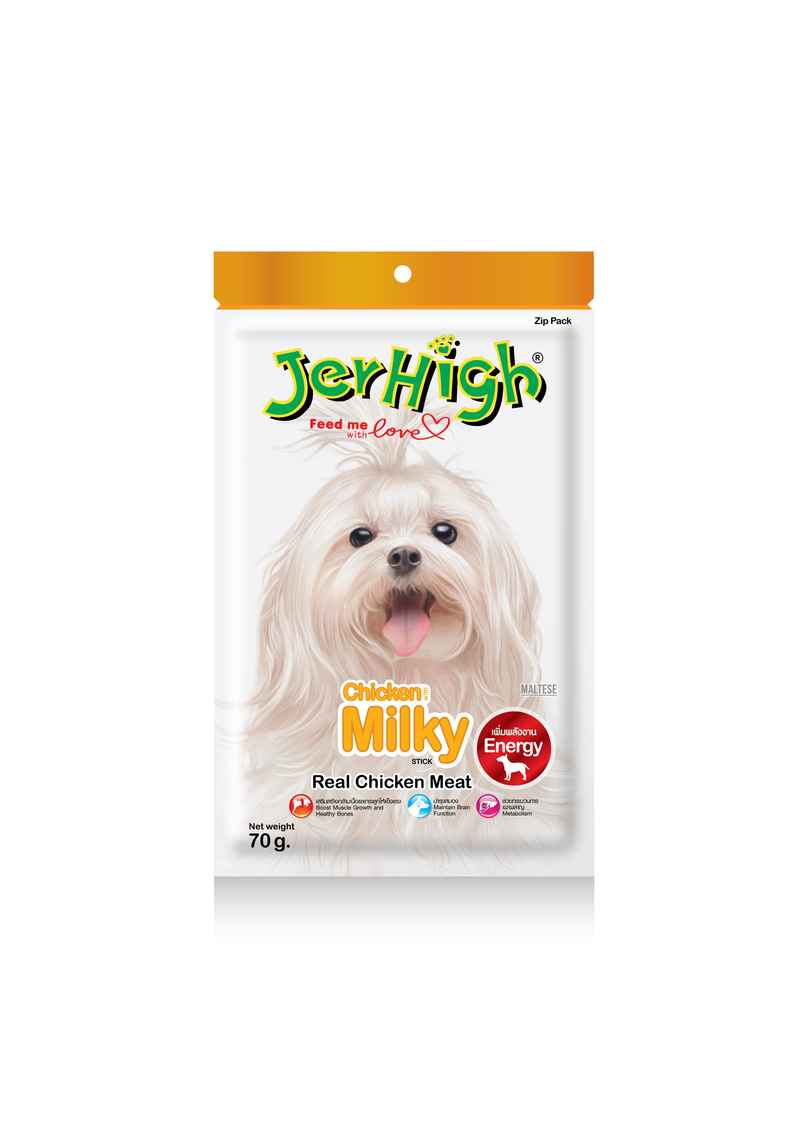 Jerhigh Milky Stick Young Adult Dog Food Real Chicken Meat Jerhigh Milky Stick Young Adult Dog Food Real Chicken Meat