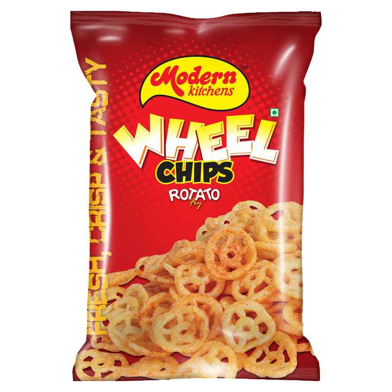 Modern Kitchens Wheel Chips | Crispy Fryums Snack