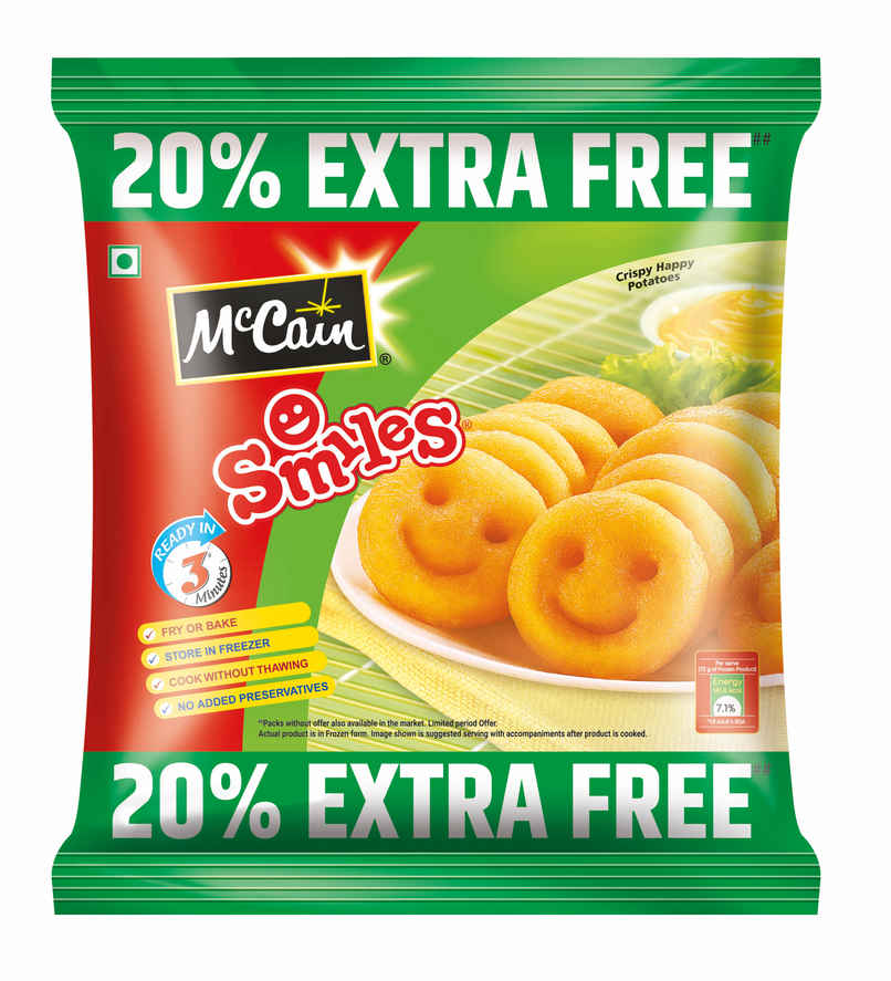 McCain Smiles | Crispy Potato Snacks | No Added Preservatives McCain Smiles | Crispy Potato Snacks | No Added Preservatives