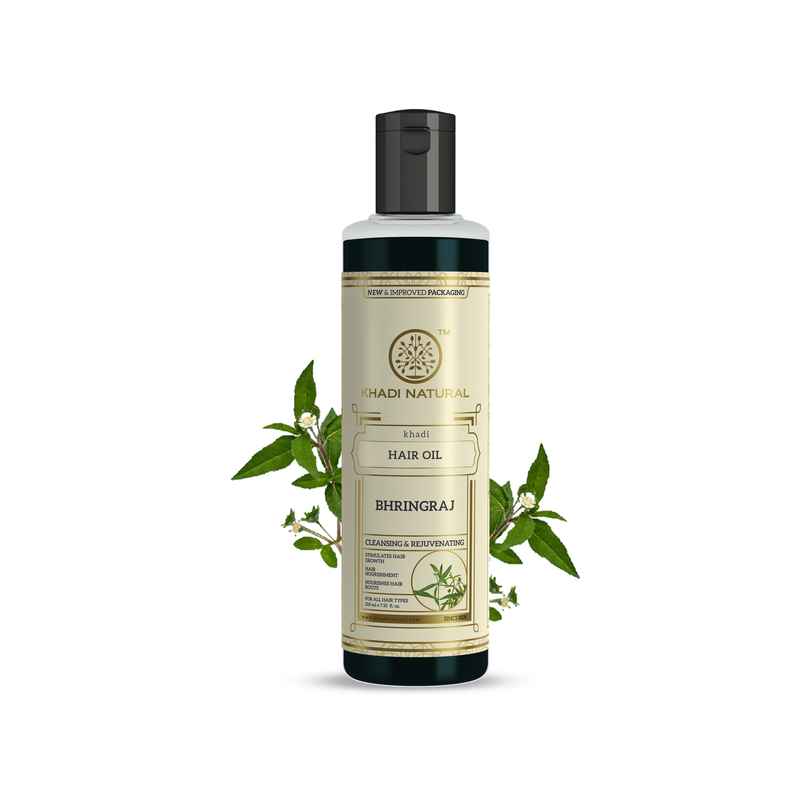 Khadi Natural Bhringraj Hair Oil Enhances Hair Health And Shine