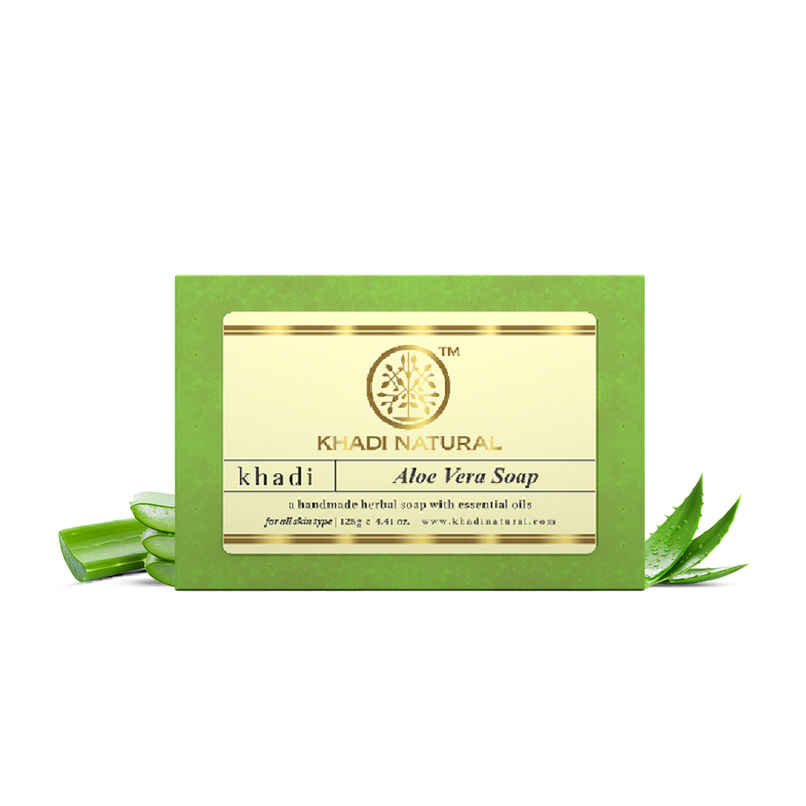 Khadi Natural Aloe Vera Soap For Moisturizing Dry Skin