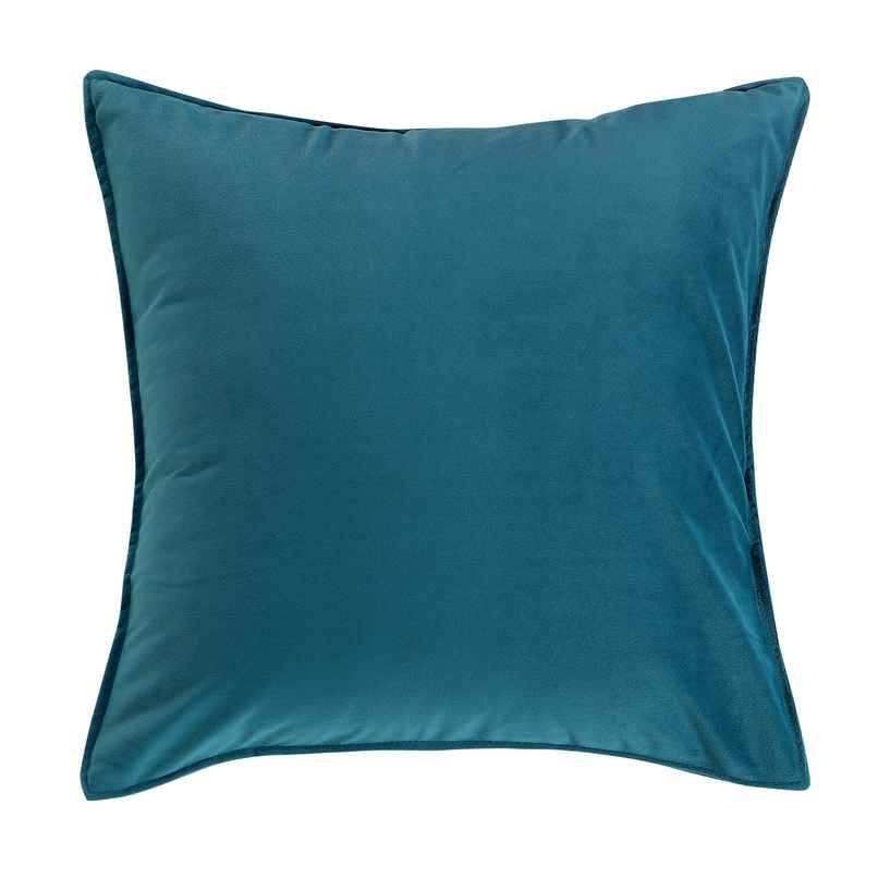 Dream Living Solid Cushion Covers Velvet Decorative Cushion Cover 40x40 cm | Set of 2 | Teal Green