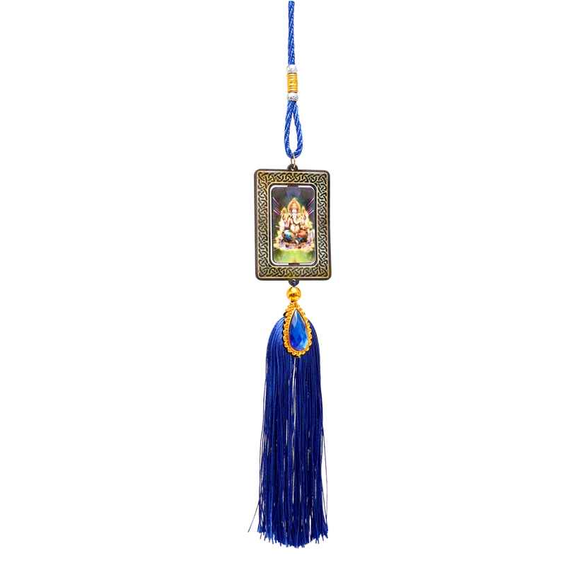 Squre Designer Ganesh Ji Car Dashboard Hanging | Divine Vibes | Ganesh Chaturthi Specials