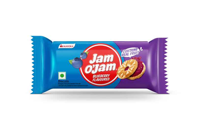 Jam O'Jam Blueberry Flavoured Sandwich Biscuits