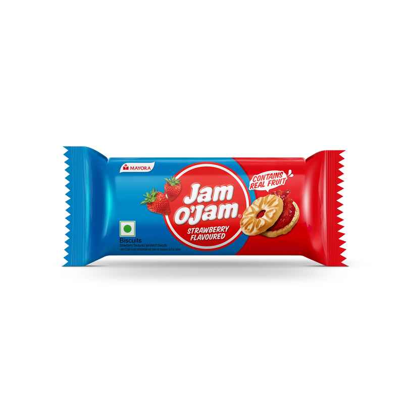Jam O'Jam Strawberry Flavoured Sandwich Biscuits Jam O'Jam Strawberry Flavoured Sandwich Biscuits