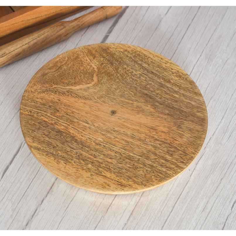 Oggn Wooden Akhand Chakla 9 Inch Oggn Wooden Akhand Chakla 9 Inch