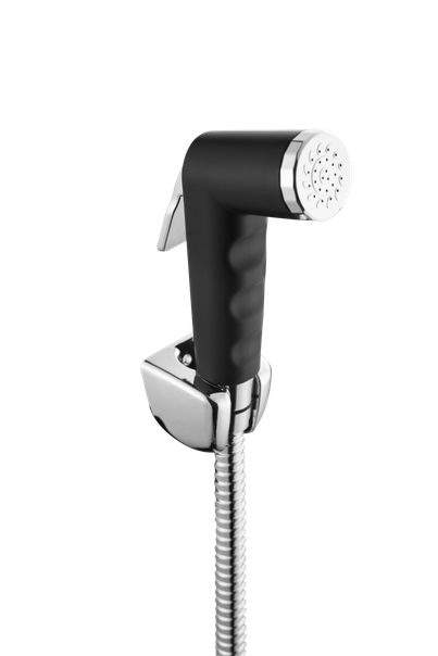 Hindware Jet Black Health Faucet For Toilet With 1.2 m Flexible Steel Tube Hindware Jet Black Health Faucet For Toilet With 1.2 m Flexible Steel Tube