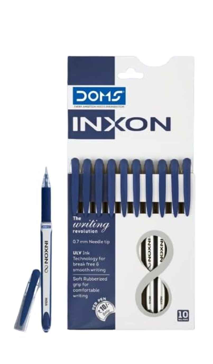 Doms Inxon Ball Pens 10 Pcs (Blue)