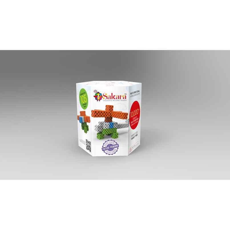 Sakara 37Pcs Cubes Aircrafts Model Building Theme | Toys For Kids 4 To 15Years Old | Multicolor